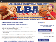Tablet Screenshot of lamorindabasketballacademy.com